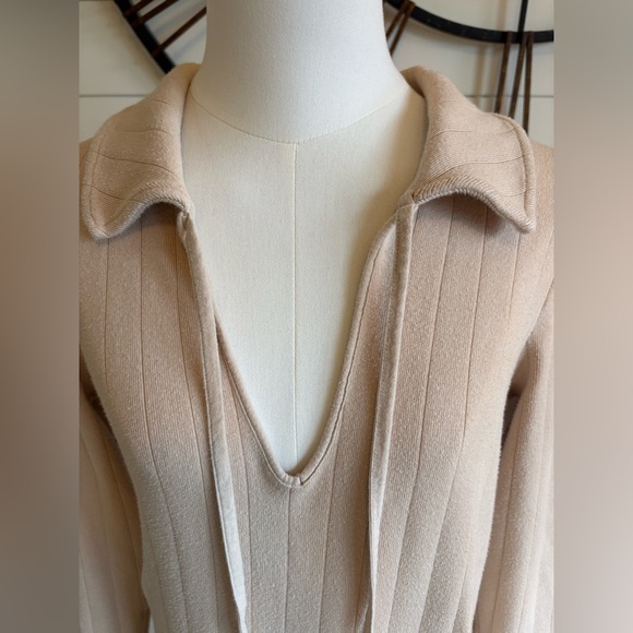 FREE PEOPLE Boho Lazy Days Body-con Maxi Dress in Creamy Cotton Spandex Rib Knit - Picture 7 of 13